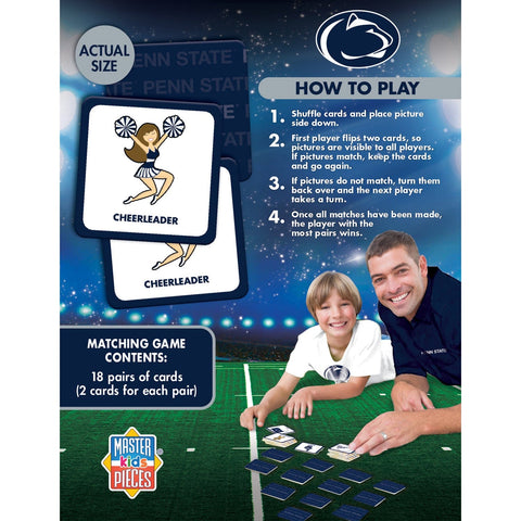 Penn State Matching Game – Licensed NCAA Sports Cards Memory Matching Game Card Games - YinzerShop