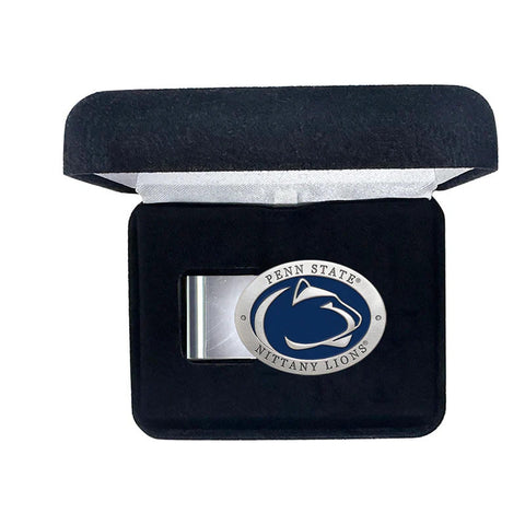 Penn State Money Clip – Handcrafted Pewter College Logo Clip, Spring Steel Wallet Alternative Money Clip - YinzerShop