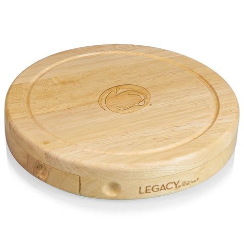 Penn State Nittany Lions Brie Cheese Cutting Board | Eco-Friendly Parawood Picnic Cheese Board Licensed - YinzerShop
