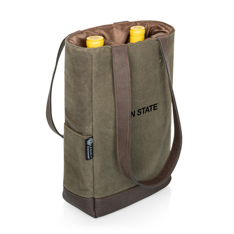 Penn State Nittany Lions Insulated Wine Cooler Bag - 2 Bottle Wine Tote with Divider Licensed - YinzerShop