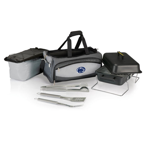 Penn State Nittany Lions Portable Charcoal Grill – Compact Picnic Grill & Insulated Cooler Tote Licensed - YinzerShop