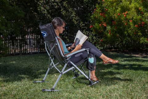 Penn State Nittany Lions Rocking Camp Chair - Foldable Outdoor Seat With Steel Frame Licensed - YinzerShop