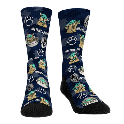 Penn State Nittany Lions - Star Wars - Grogu All-Over Socks - YinzerShop
