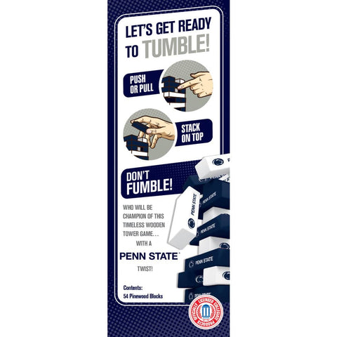 Penn State Nittany Lions Tumble Tower Game – Classic Wooden Block Challenge Classic Games - YinzerShop