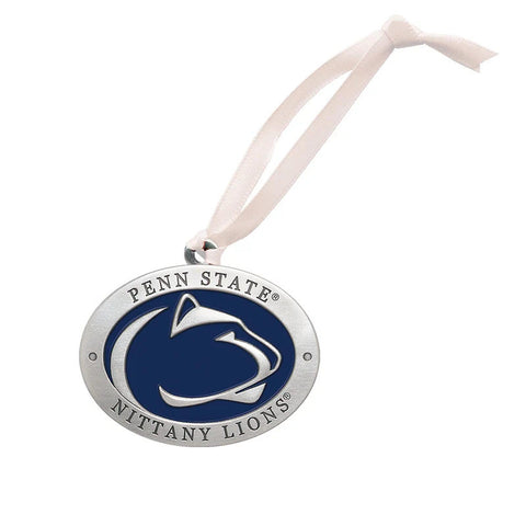 Penn State Ornament – Handcrafted Pewter Decoration with Ribbon | Holiday Ornaments Ornament - YinzerShop