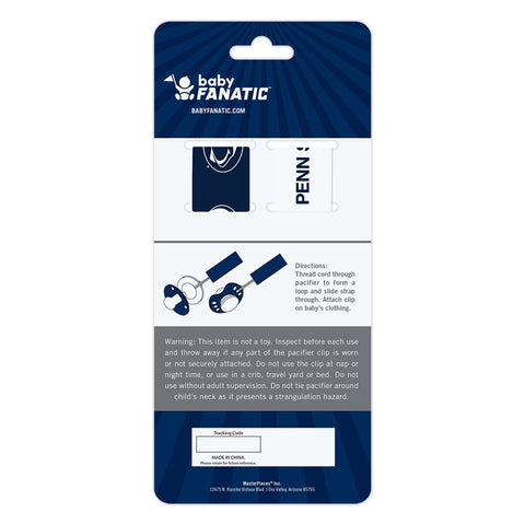 Penn State Pacifier Clip - Official NCAA Licensed Nittany Lions Baby Gear 2-Pack Pacifiers & Clips - YinzerShop