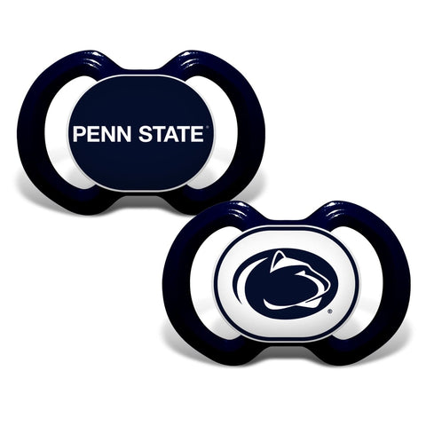 Penn State Pacifiers - 2-Pack BPA Free Orthodontic Silicone Infant Soothers Pacifiers & Clips - YinzerShop