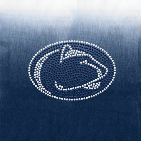 Penn State Scarf - Licensed Dip Dye Acrylic Fall Scarf With Team Logo Scarf - YinzerShop