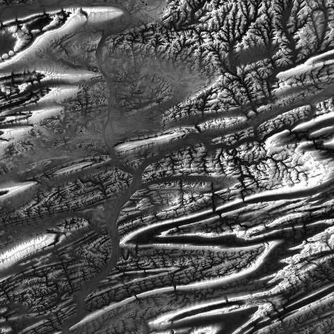 Pennsylvania Elevation Map – Detailed Topographic Relief Map With Hillshade Art Elevation - YinzerShop