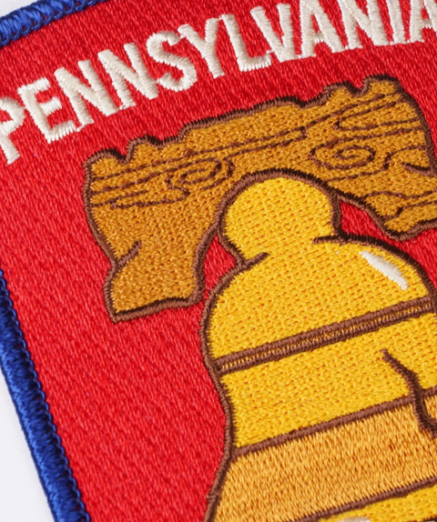 Pennsylvania Embroidered Patch - Vintage Liberty Bell 4 Inch Sew-On Patch Embroidered Patch - YinzerShop