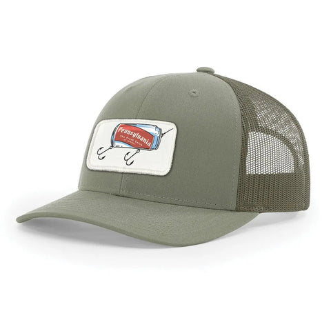 Pennsylvania Fresh Catch Trucker Cap | WearYourRoots Snapback Hat WYR Loden  