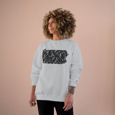 Pennsylvania Grunge - Champion Sweatshirt Sweatshirt - YinzerShop