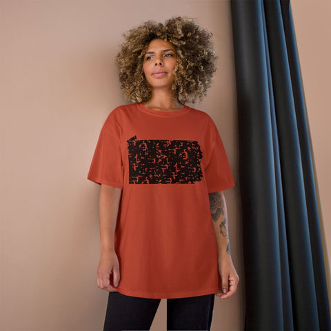 Pennsylvania Grunge - Champion T-Shirt T-Shirt - YinzerShop