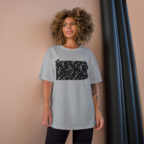 Pennsylvania Grunge - Champion T-Shirt T-Shirt - YinzerShop