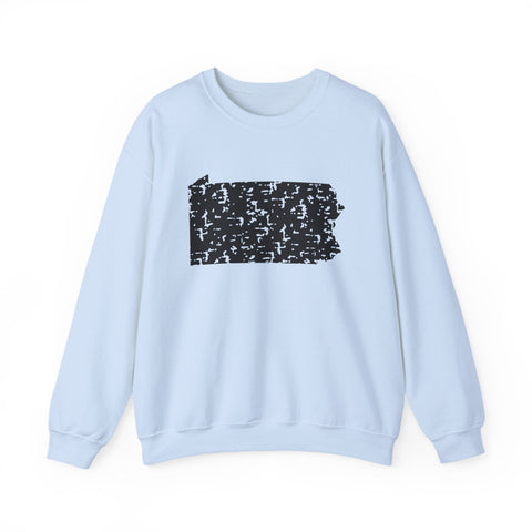 Pennsylvania Grunge - Heavy Blend™ Crewneck Sweatshirt Sweatshirt - YinzerShop