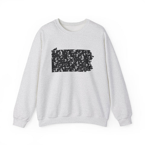 Pennsylvania Grunge - Heavy Blend™ Crewneck Sweatshirt Sweatshirt - YinzerShop