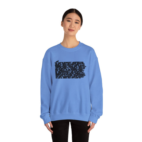 Pennsylvania Grunge - Heavy Blend™ Crewneck Sweatshirt Sweatshirt - YinzerShop