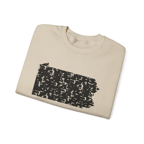 Pennsylvania Grunge - Heavy Blend™ Crewneck Sweatshirt Sweatshirt - YinzerShop