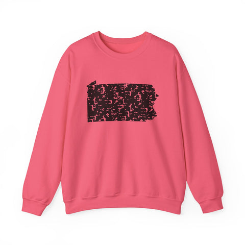 Pennsylvania Grunge - Heavy Blend™ Crewneck Sweatshirt Sweatshirt - YinzerShop