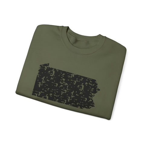 Pennsylvania Grunge - Heavy Blend™ Crewneck Sweatshirt Sweatshirt - YinzerShop