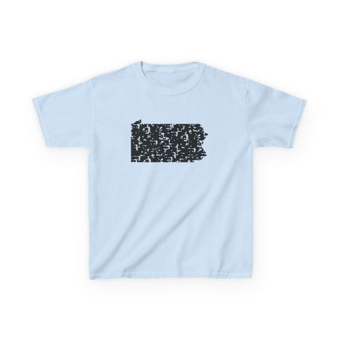 Pennsylvania Grunge - Kids Graphic T-Shirt Kids Apparel - YinzerShop