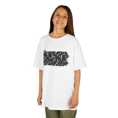 Pennsylvania Grunge - Kids Graphic T-Shirt Kids Apparel - YinzerShop