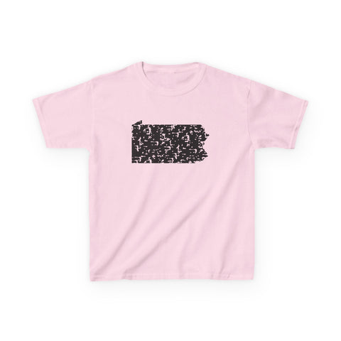 Pennsylvania Grunge - Kids Graphic T-Shirt Kids Apparel - YinzerShop