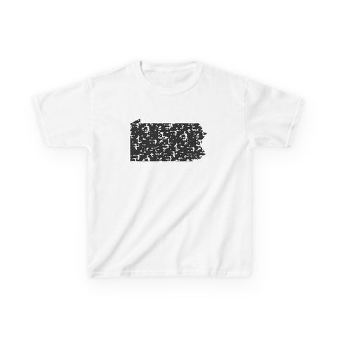 Pennsylvania Grunge - Kids Graphic T-Shirt Kids Apparel - YinzerShop