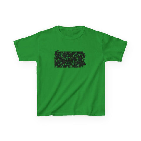 Pennsylvania Grunge - Kids Graphic T-Shirt Kids Apparel - YinzerShop