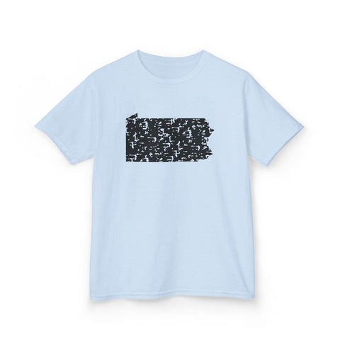 Pennsylvania Grunge - Kids Graphic T-Shirt Kids Apparel - YinzerShop