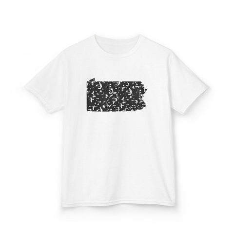 Pennsylvania Grunge - Kids Graphic T-Shirt Kids Apparel - YinzerShop