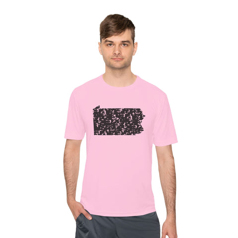 Pennsylvania Grunge - Sport-Tek Unisex Moisture Wicking Tee T-Shirt - YinzerShop
