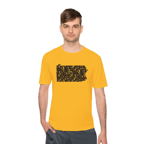 Pennsylvania Grunge - Sport-Tek Unisex Moisture Wicking Tee T-Shirt - YinzerShop