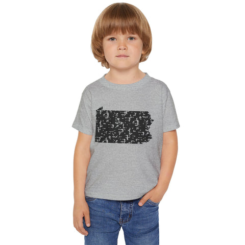 Pennsylvania Grunge - Toddler T-Shirt Kids Apparel - YinzerShop