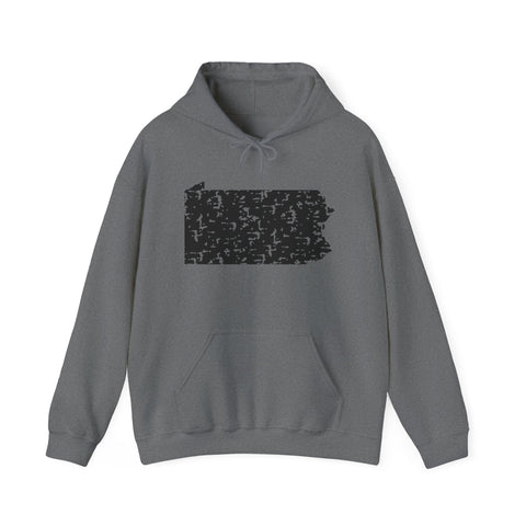 Pennsylvania Grunge - Unisex Heavy Blend™ Hooded Sweatshirt Hoodie - YinzerShop