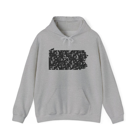 Pennsylvania Grunge - Unisex Heavy Blend™ Hooded Sweatshirt Hoodie - YinzerShop