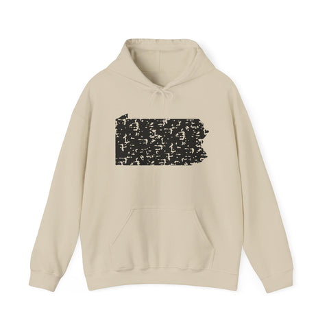 Pennsylvania Grunge - Unisex Heavy Blend™ Hooded Sweatshirt Hoodie - YinzerShop