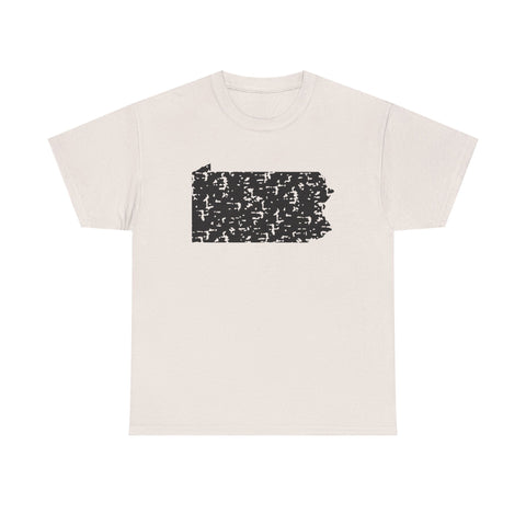 Pennsylvania Grunge - Unisex Heavy Cotton Tee T-Shirt - YinzerShop