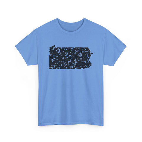 Pennsylvania Grunge - Unisex Heavy Cotton Tee T-Shirt - YinzerShop