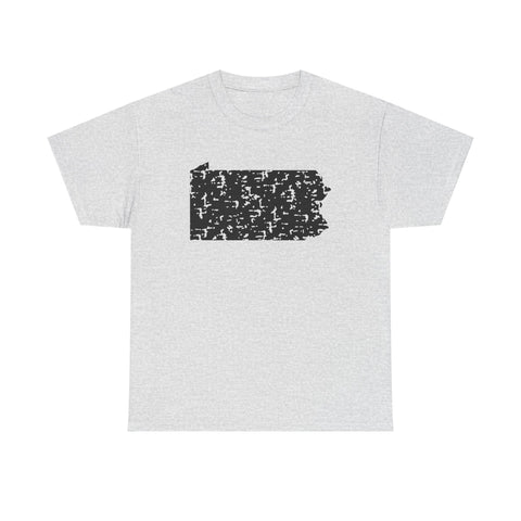 Pennsylvania Grunge - Unisex Heavy Cotton Tee T-Shirt - YinzerShop