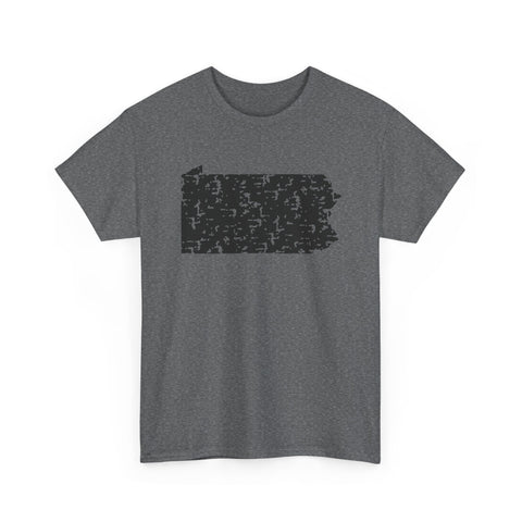 Pennsylvania Grunge - Unisex Heavy Cotton Tee T-Shirt - YinzerShop