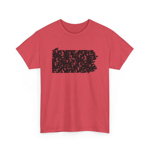 Pennsylvania Grunge - Unisex Heavy Cotton Tee T-Shirt - YinzerShop