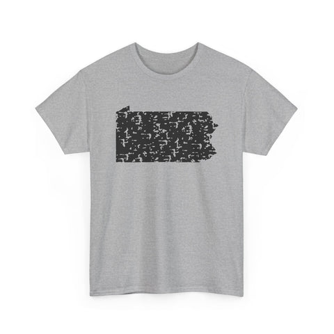 Pennsylvania Grunge - Unisex Heavy Cotton Tee T-Shirt - YinzerShop