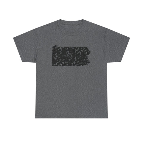 Pennsylvania Grunge - Unisex Heavy Cotton Tee T-Shirt - YinzerShop