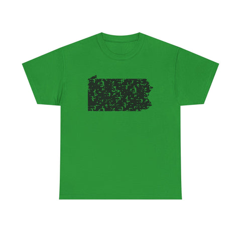 Pennsylvania Grunge - Unisex Heavy Cotton Tee T-Shirt - YinzerShop
