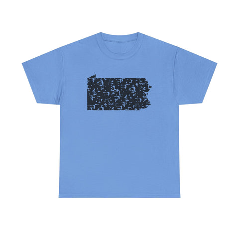 Pennsylvania Grunge - Unisex Heavy Cotton Tee T-Shirt - YinzerShop