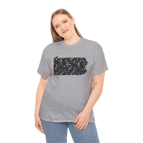 Pennsylvania Grunge - Unisex Heavy Cotton Tee T-Shirt - YinzerShop