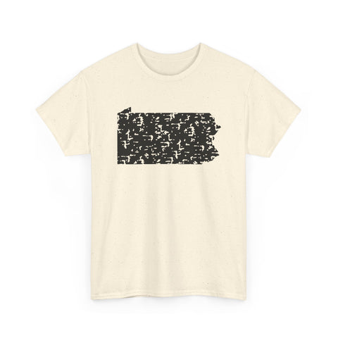 Pennsylvania Grunge - Unisex Heavy Cotton Tee T-Shirt - YinzerShop