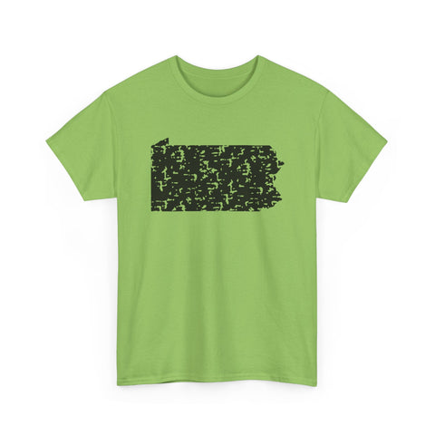 Pennsylvania Grunge - Unisex Heavy Cotton Tee T-Shirt - YinzerShop
