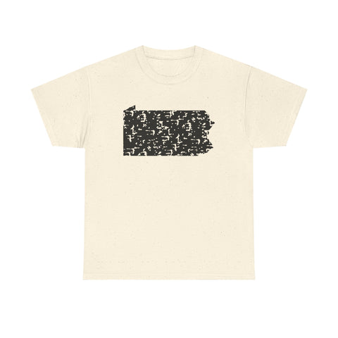 Pennsylvania Grunge - Unisex Heavy Cotton Tee T-Shirt - YinzerShop